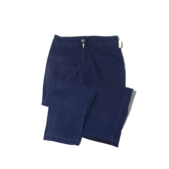 Lysse Slimming Cigarette Crop Leggings Indigo Blue Denim Style #1890 X-Small 2-4 - Picture 8 of 11